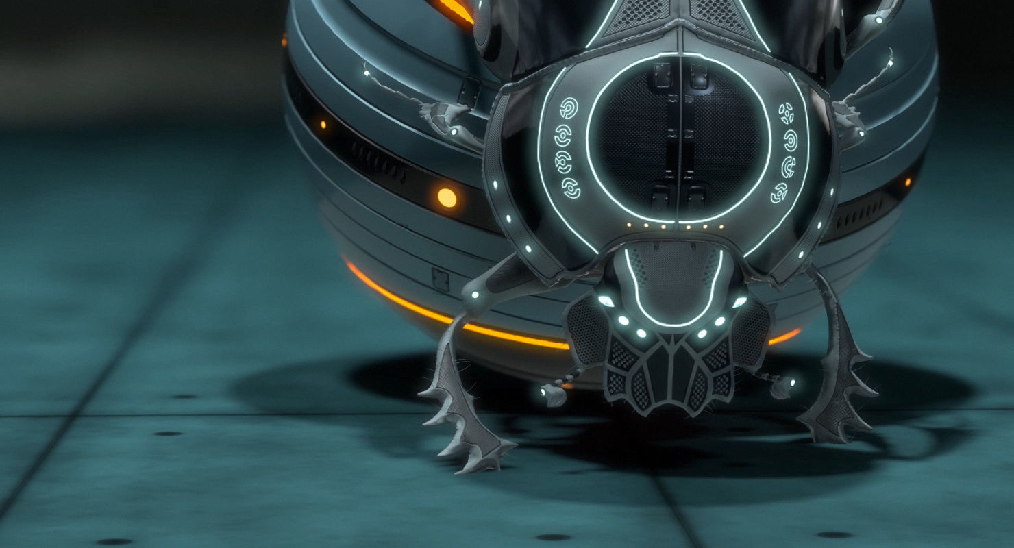 Dung Beetle Low-poly 3D model_47