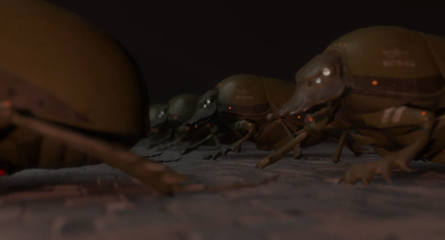 Dung Beetle Low-poly 3D model_19