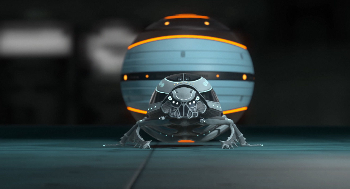 Dung Beetle Low-poly 3D model_54