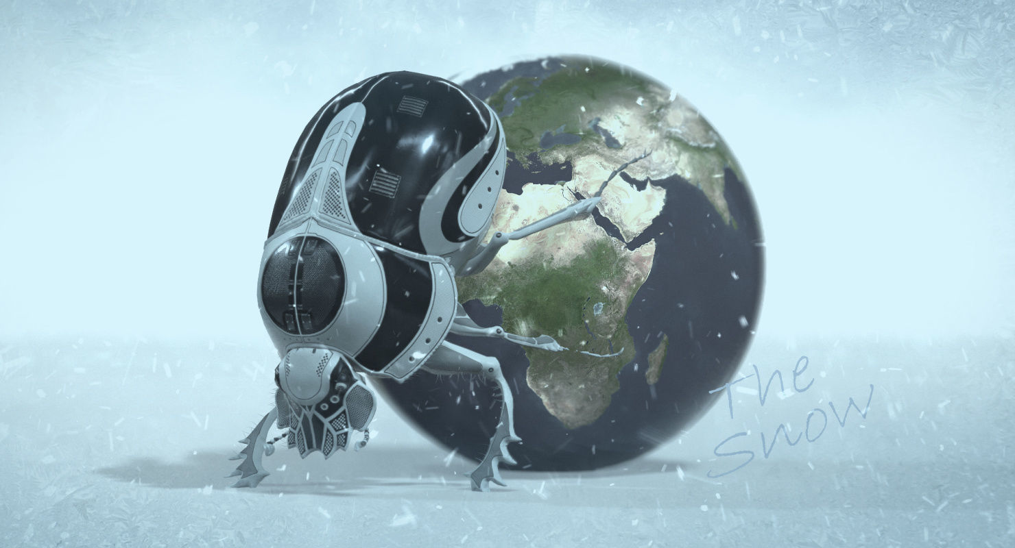 Dung Beetle Low-poly 3D model_72