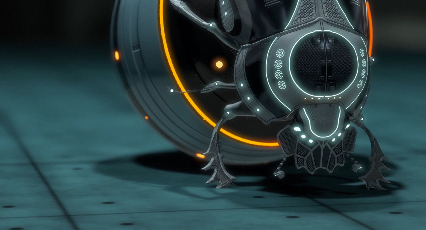 Dung Beetle Low-poly 3D model_46