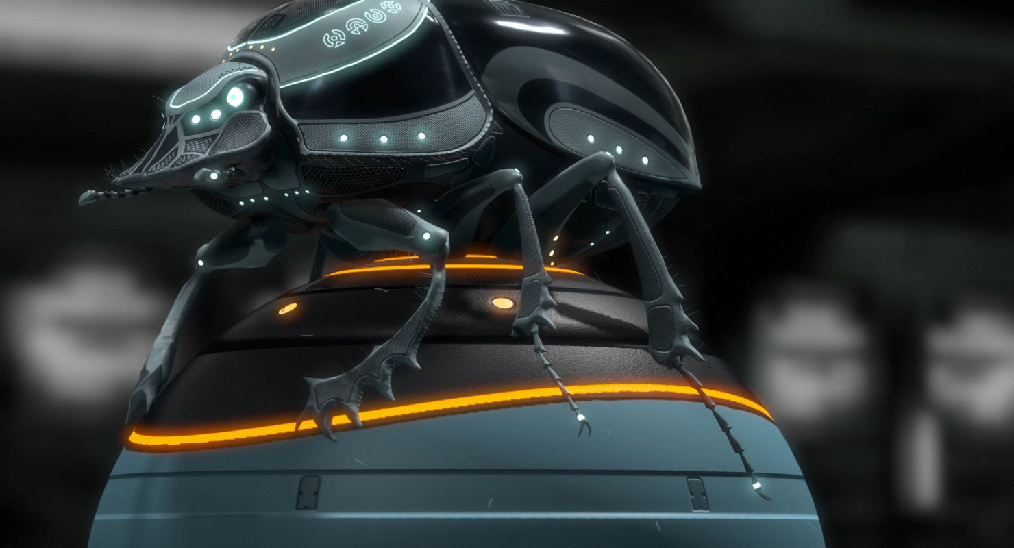 Dung Beetle Low-poly 3D model_34