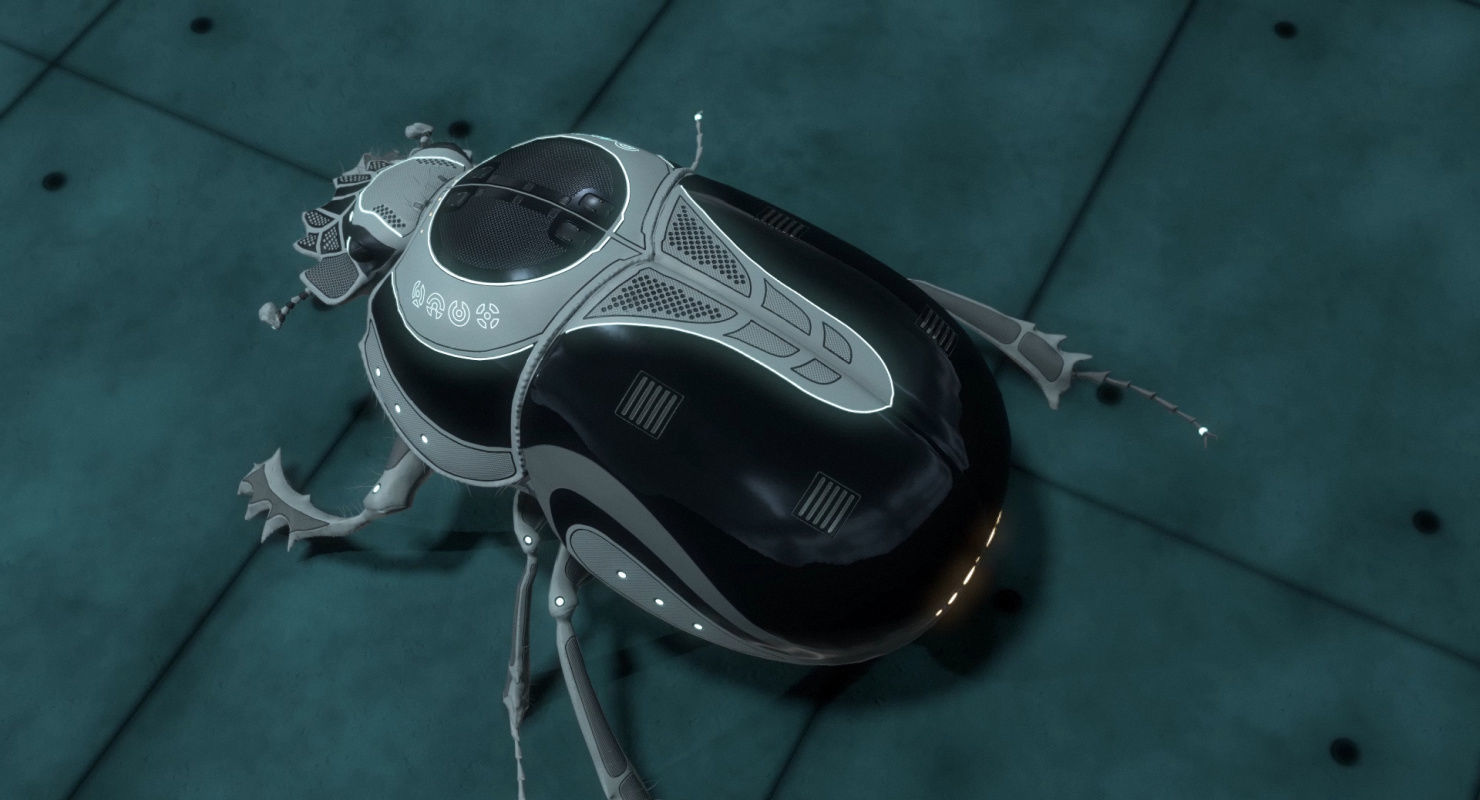 Dung Beetle Low-poly 3D model_38