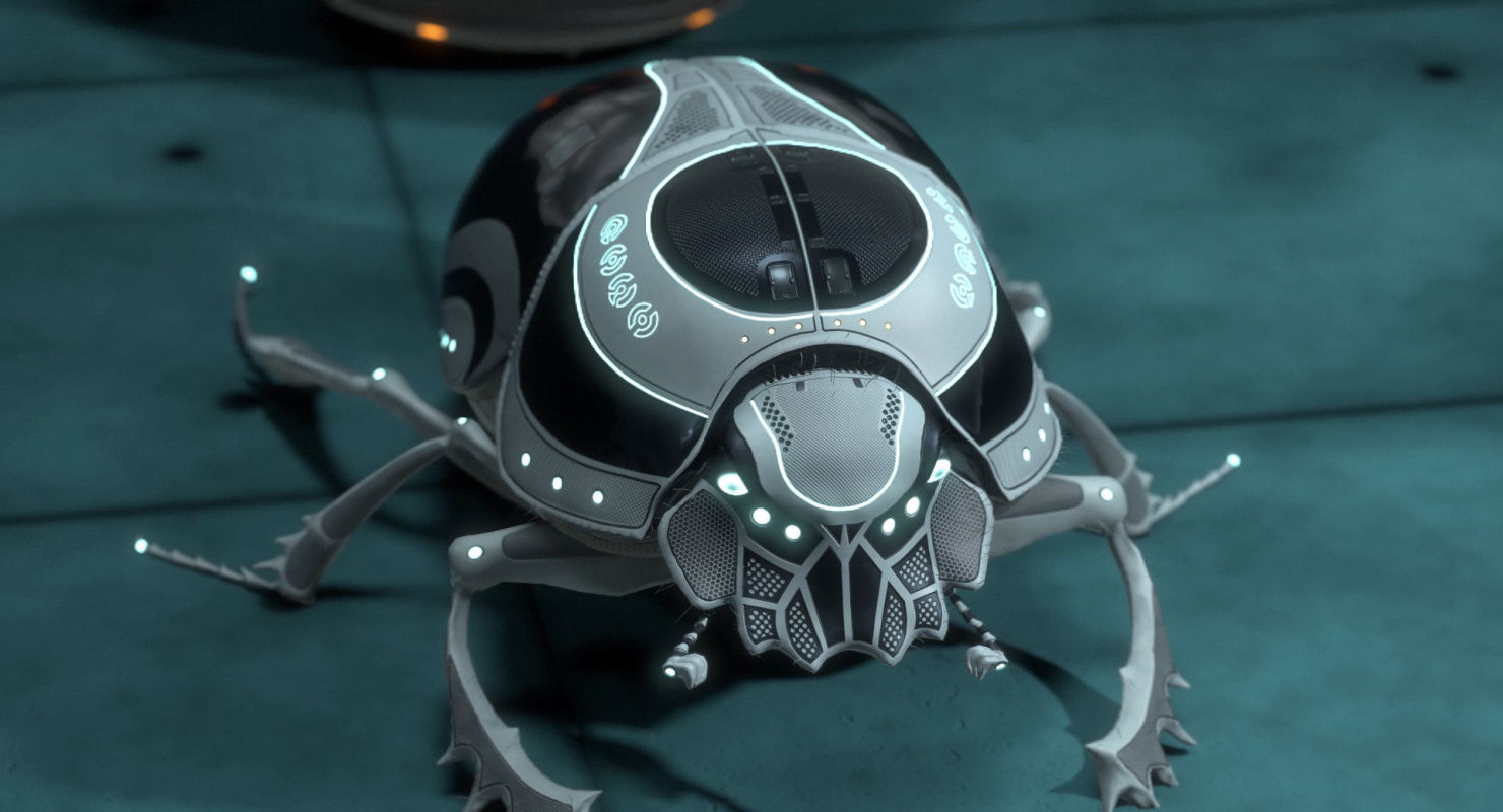 Dung Beetle Low-poly 3D model_56