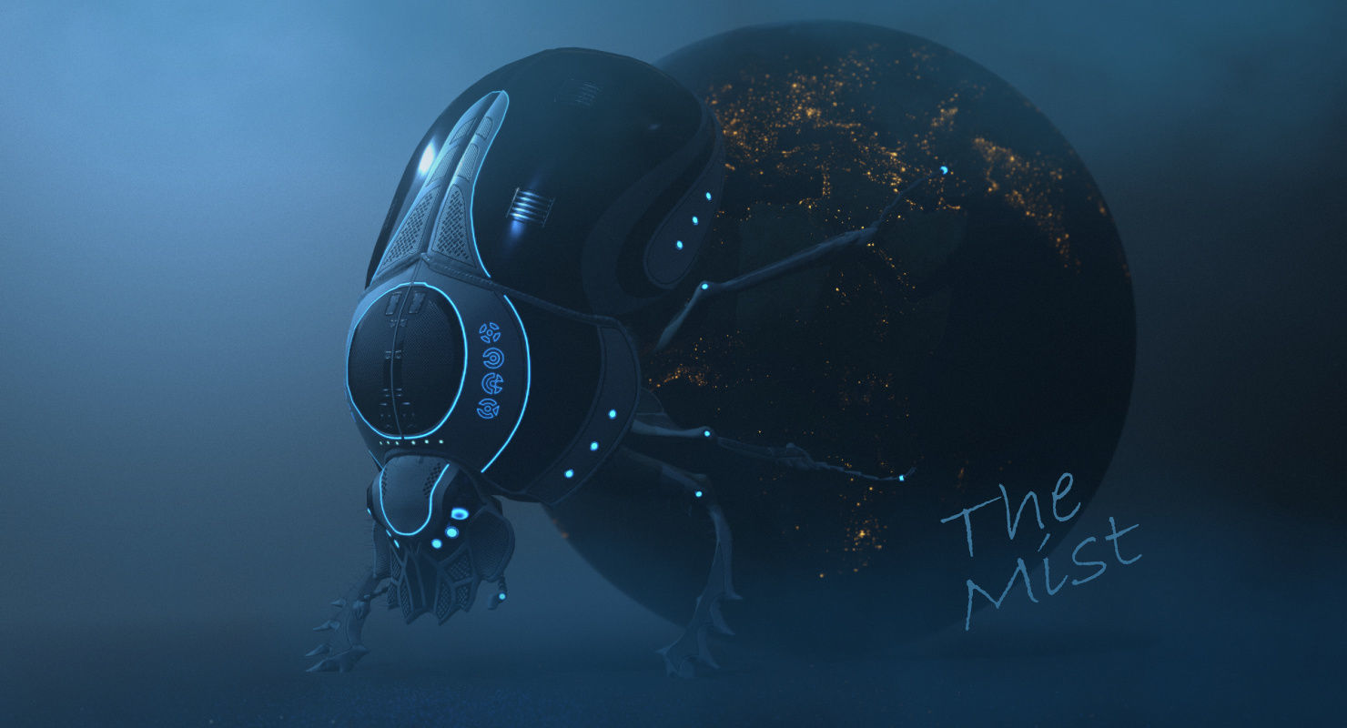 Dung Beetle Low-poly 3D model_76