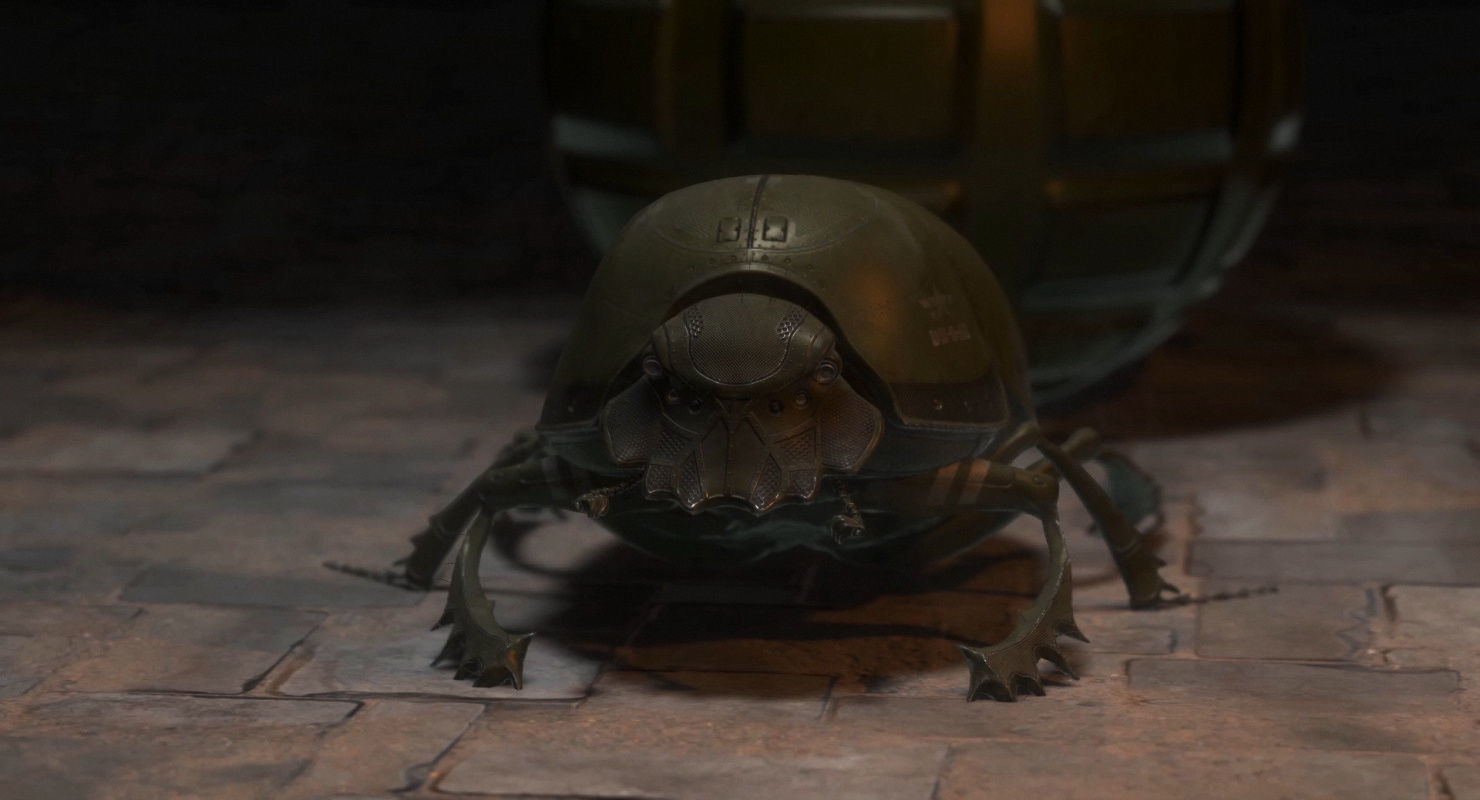 Dung Beetle Low-poly 3D model_22