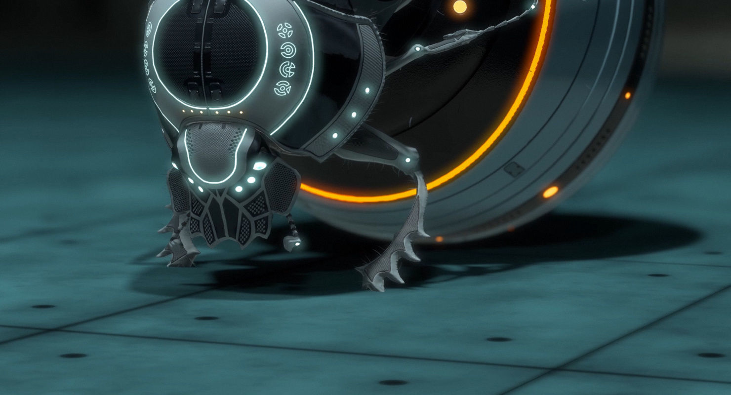 Dung Beetle Low-poly 3D model_48