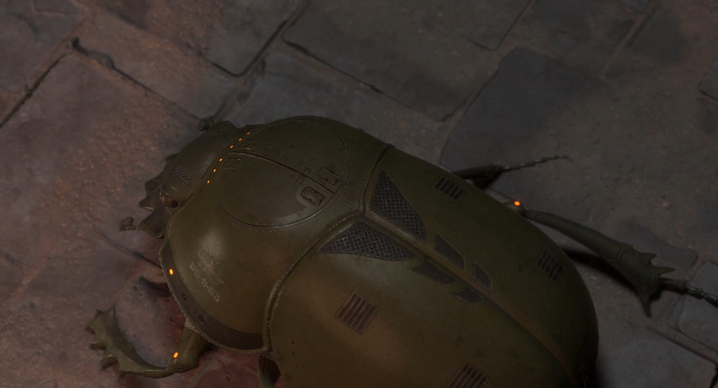 Dung Beetle Low-poly 3D model_23