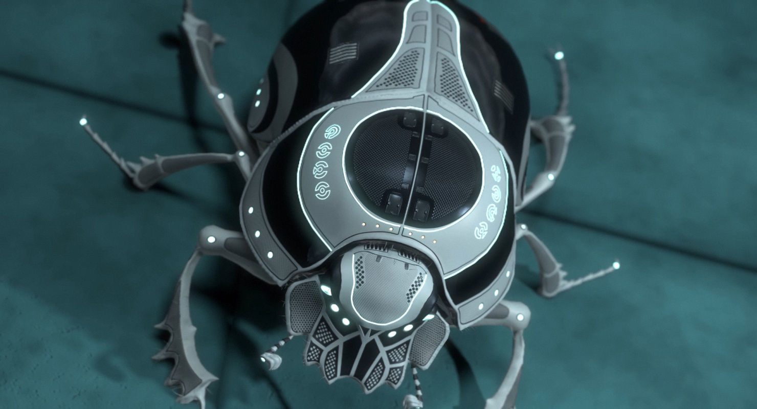 Dung Beetle Low-poly 3D model_28