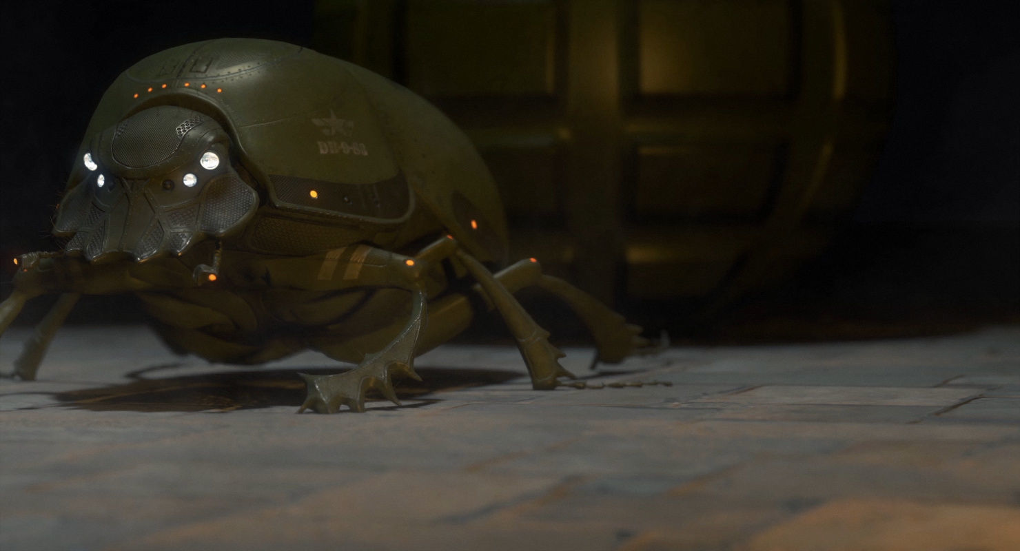 Dung Beetle Low-poly 3D model_21