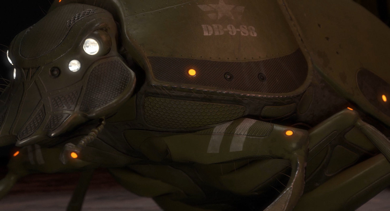 Dung Beetle Low-poly 3D model_15