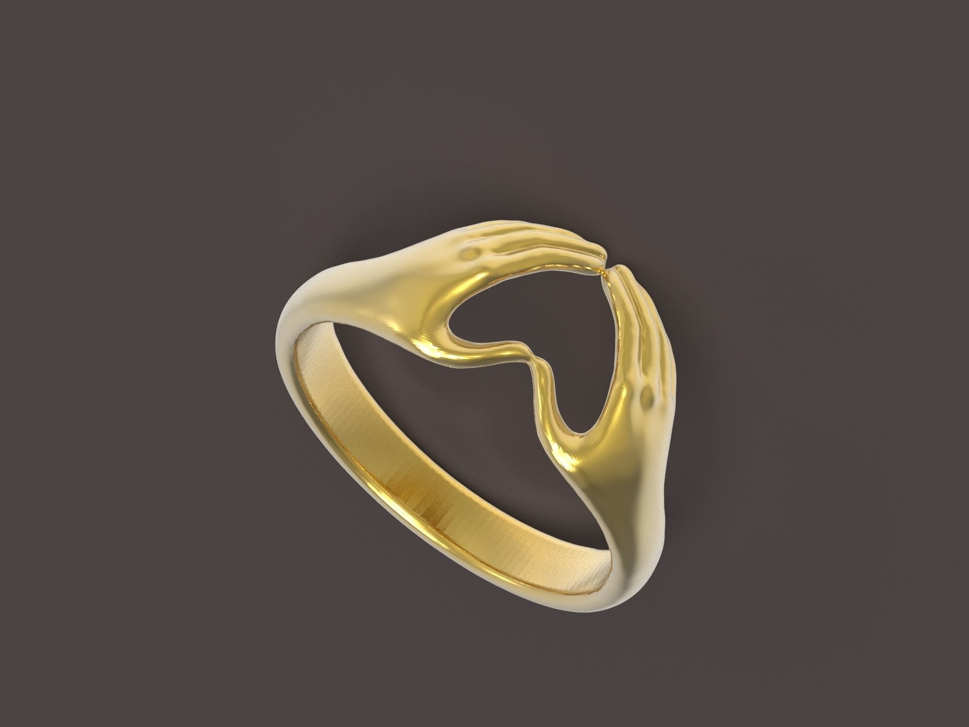ring hand  3D print model_3