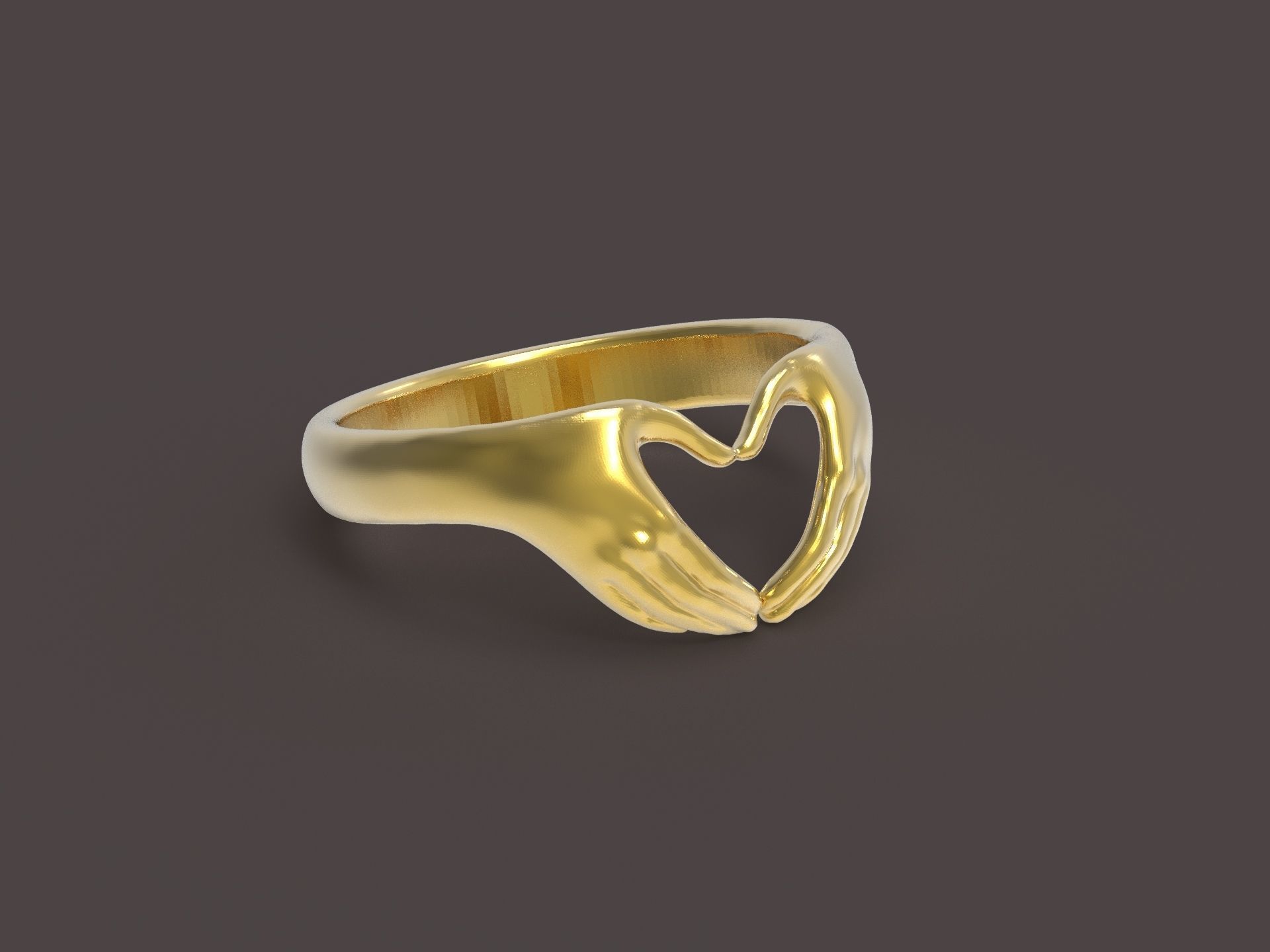 ring hand  3D print model_2