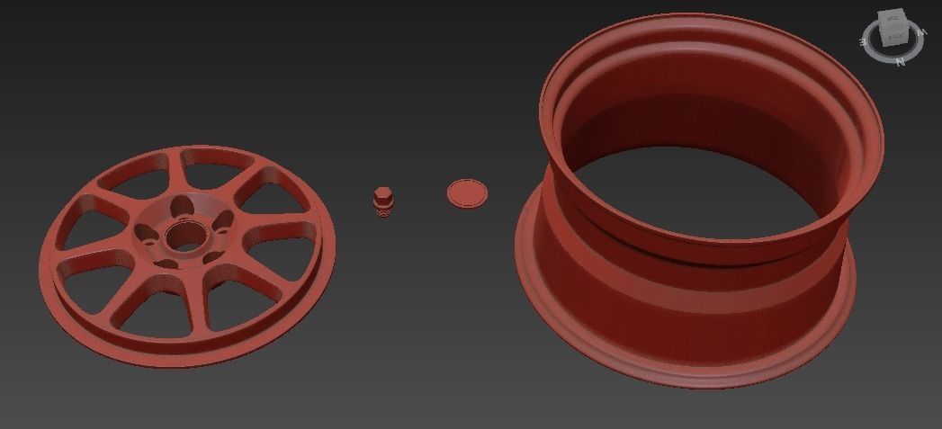 Work Seeker EX Printable or render Wheel 3D print model_6