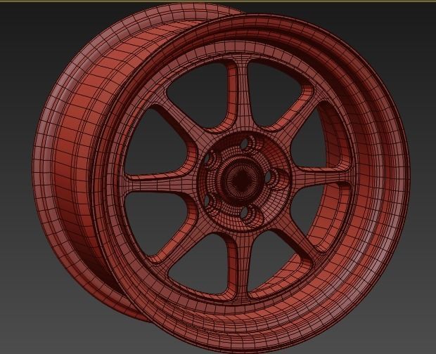 Work Seeker EX Printable or render Wheel 3D print model_3