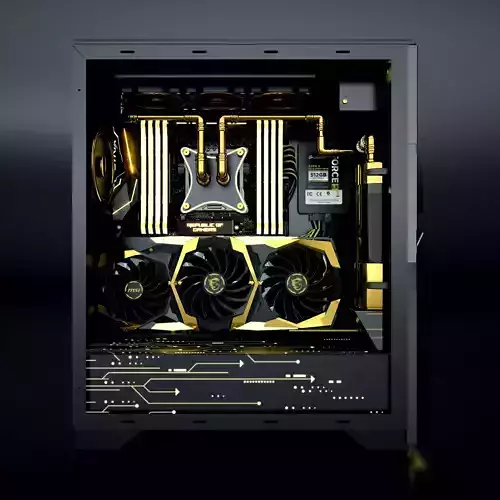 Custom Water PC - Golden ver