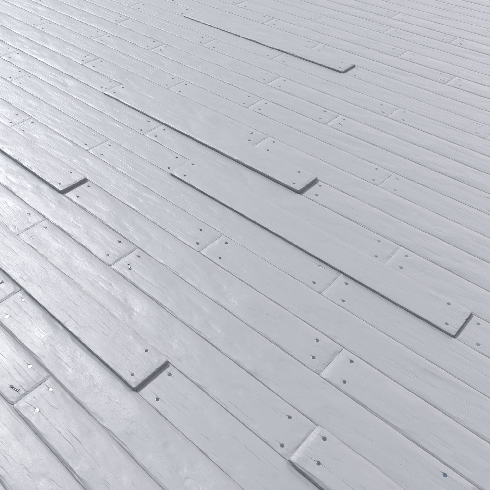 Wooden Floor Low-poly 3D model_2