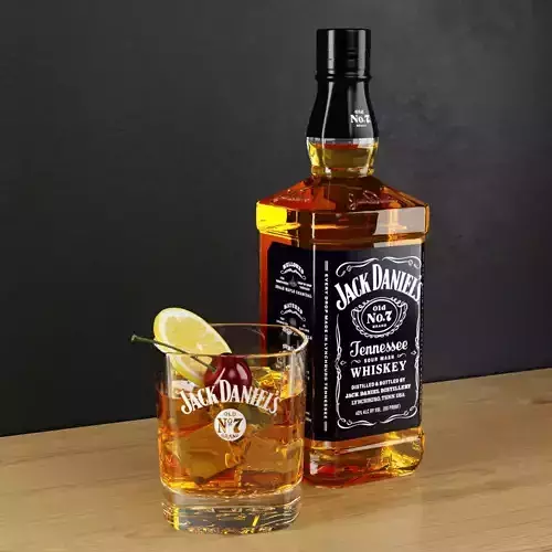 Still Life Whiskey Set 3D model