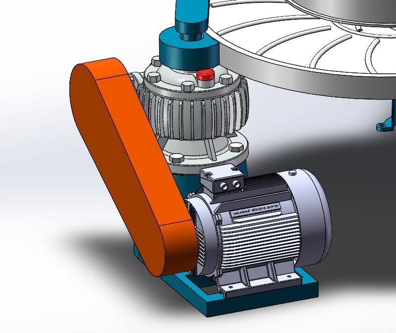 Tea rubbing machine 3D model_6