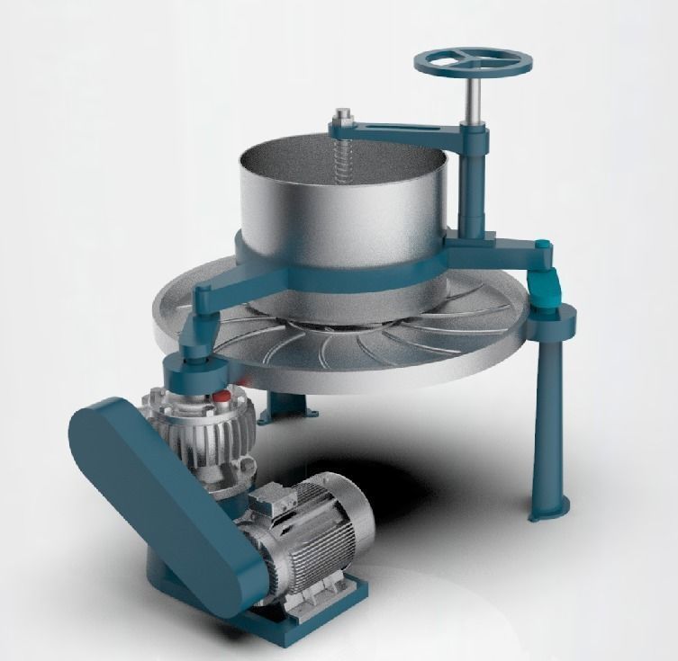 Tea rubbing machine 3D model_3