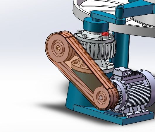 Tea rubbing machine 3D model_9