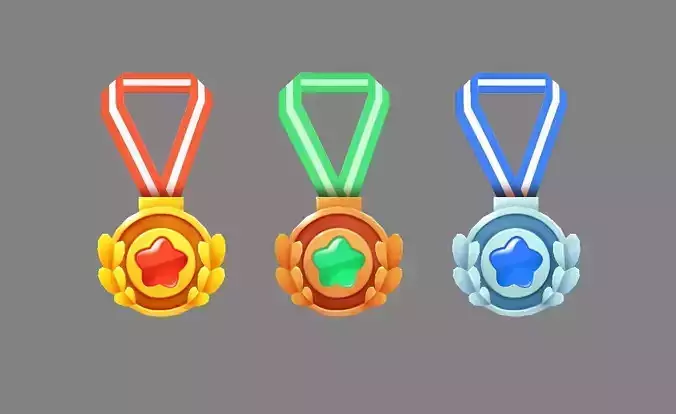Cartoon medals