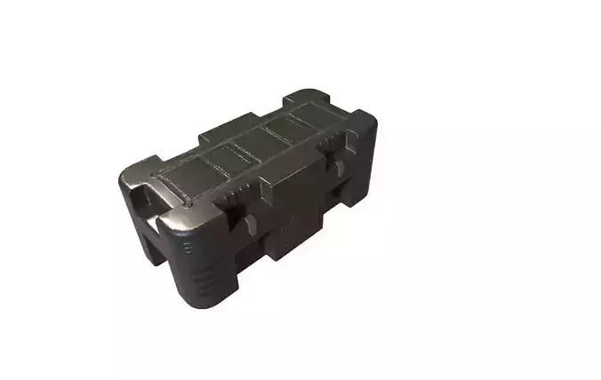 Sci-fic container case Low-poly 3D model