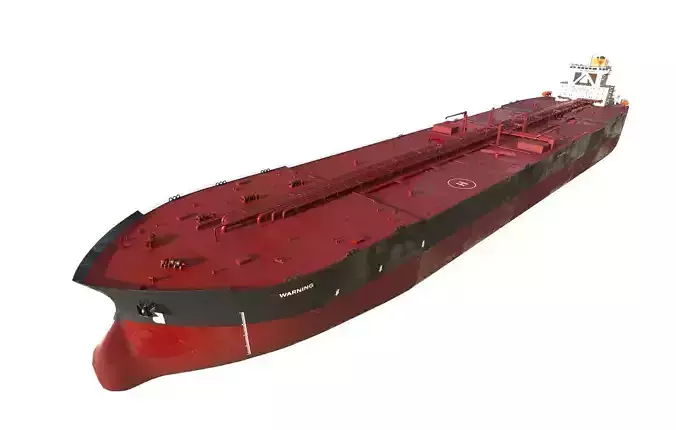 Super  Tanker TI Class  Low-poly 3D model