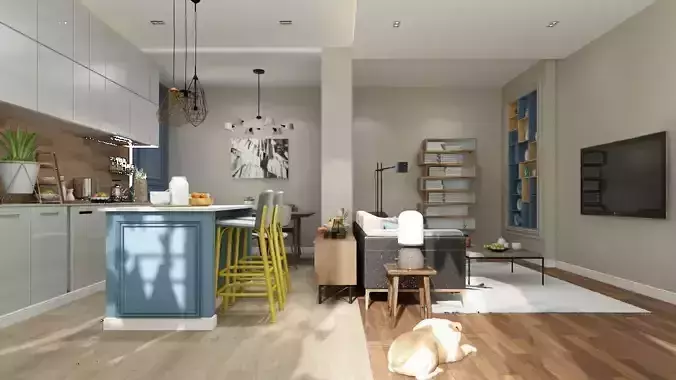 Modern Minimal House 3D Model