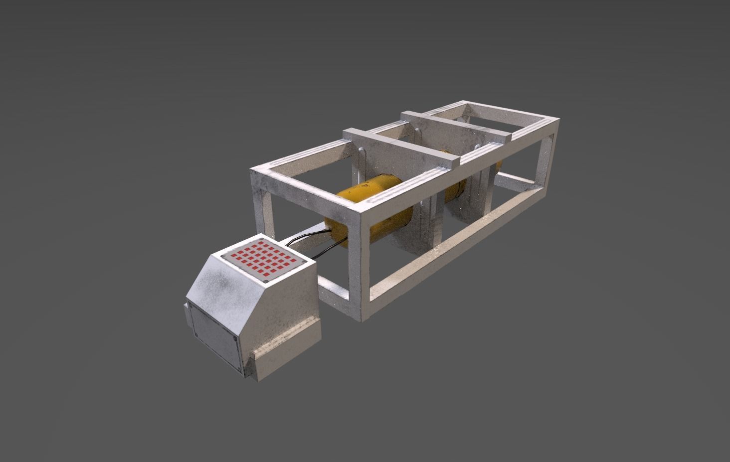 small pump Low-poly 3D model_1