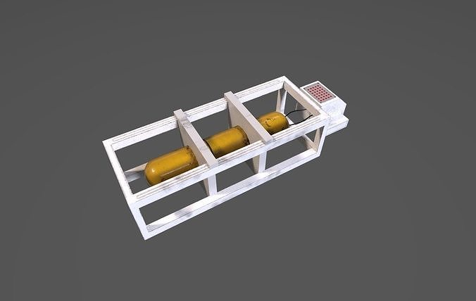small pump Low-poly 3D model