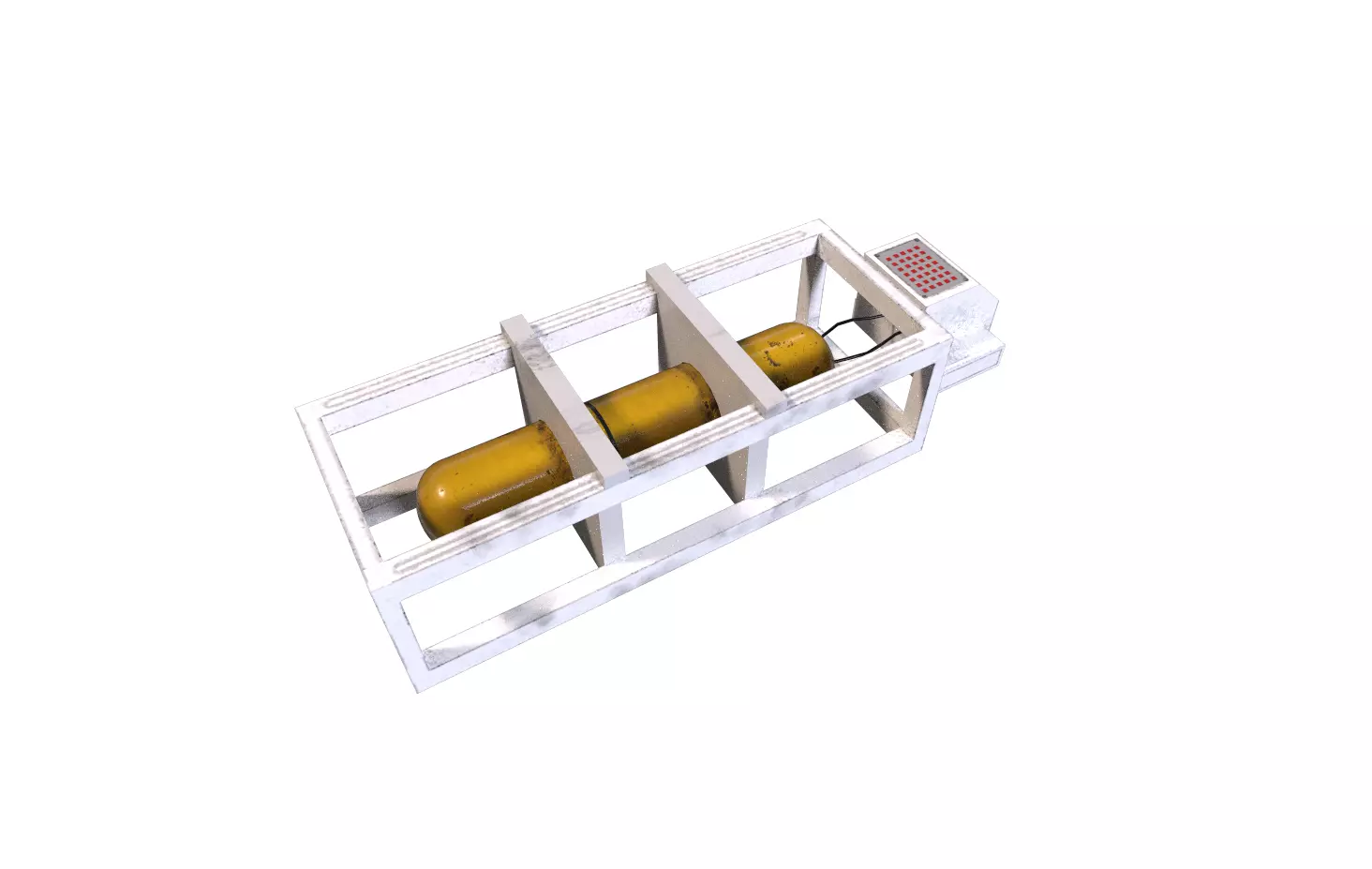 small pump Low-poly 3D model_0