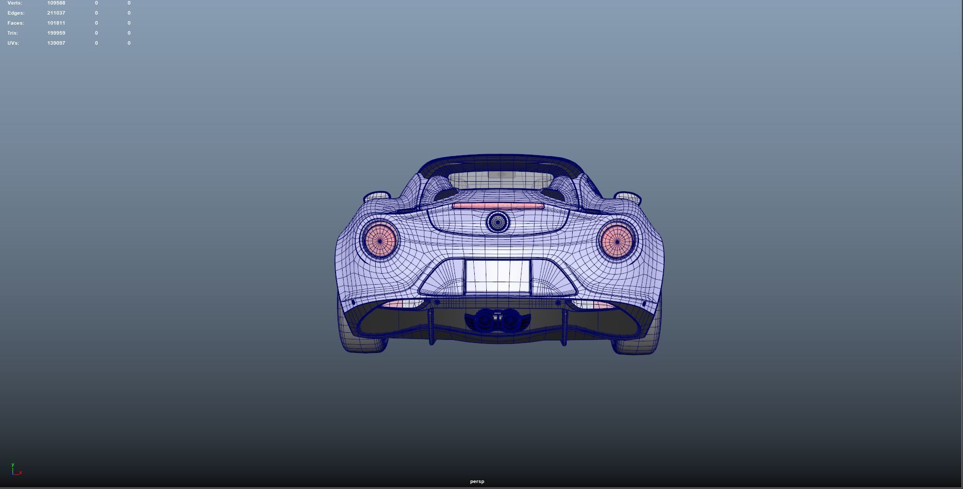 Alfa Romeo 4C Spider roadster Low-poly 3D model_6