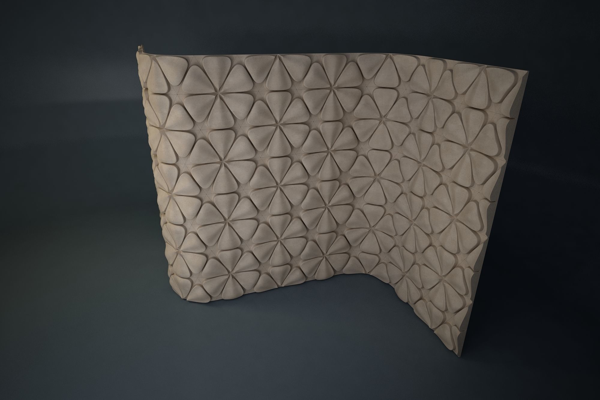 04 FRANGIPANI RELIEF Low-poly 3D model_4