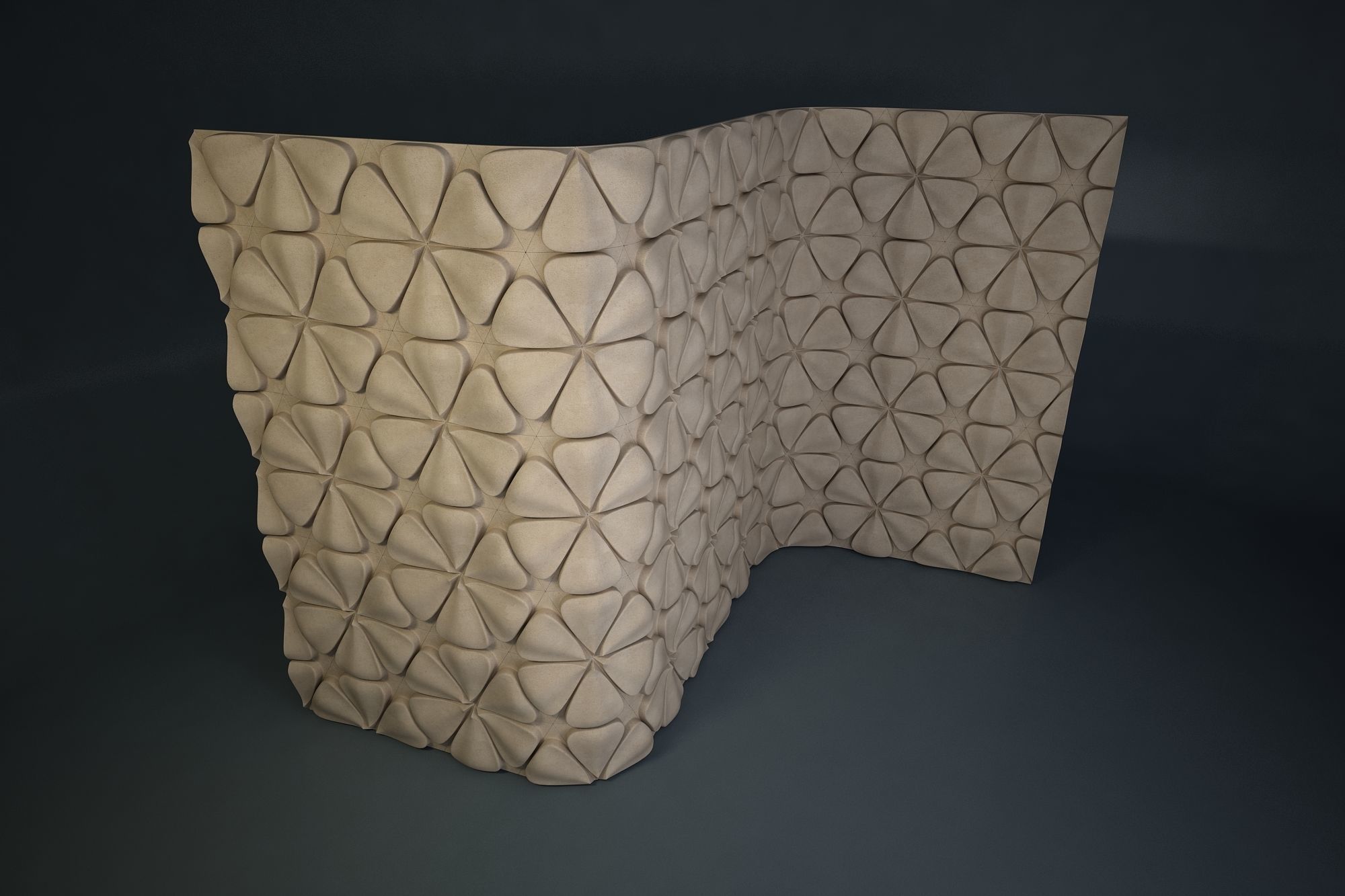 04 FRANGIPANI RELIEF Low-poly 3D model_3