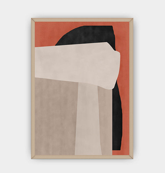 Frame 4 abstract art in wooden 3D model_3