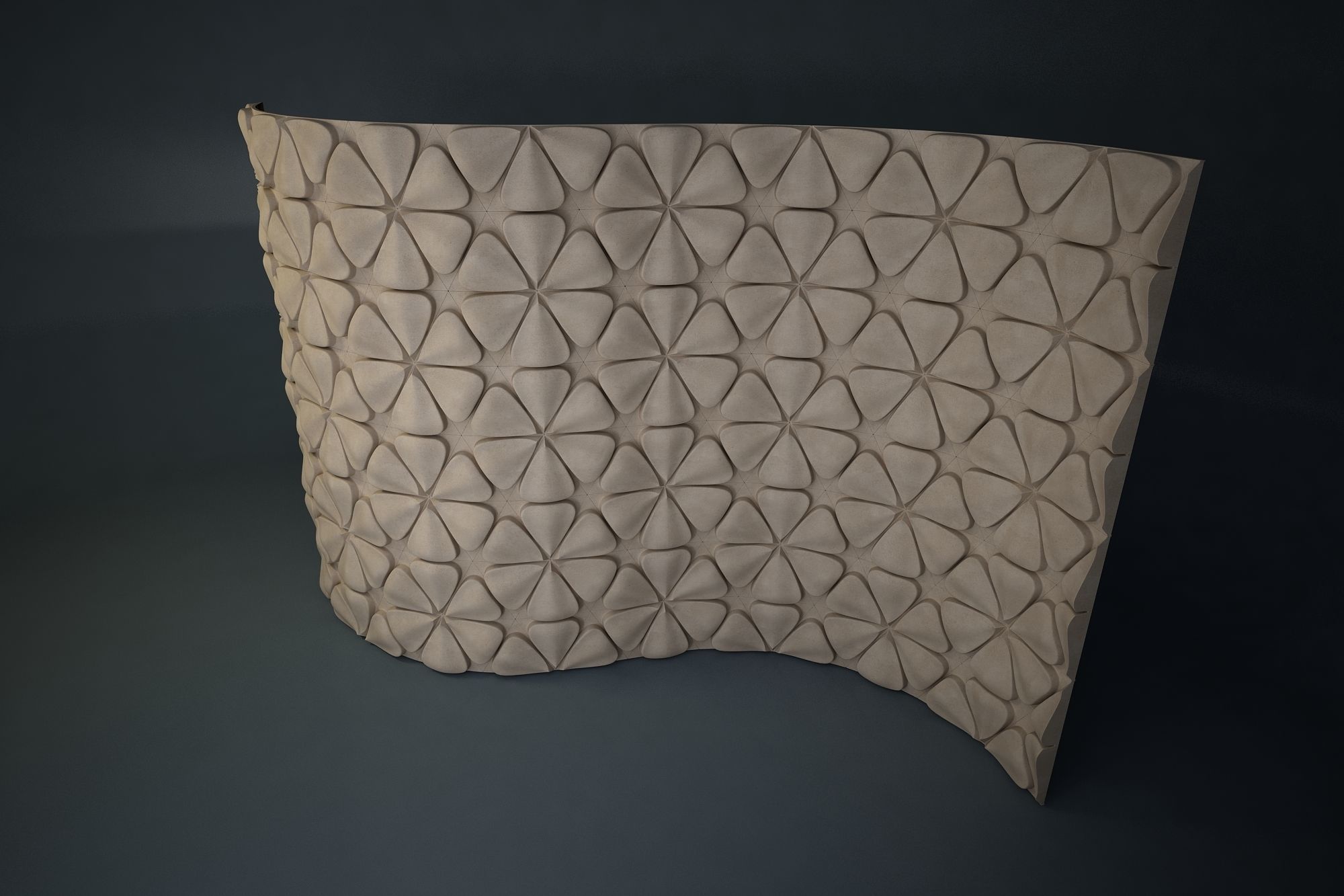 06 FRANGIPANI RELIEF Low-poly 3D model_4
