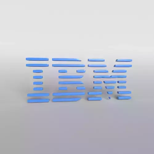 IBM Logo Version1 001 Free low-poly 3D model