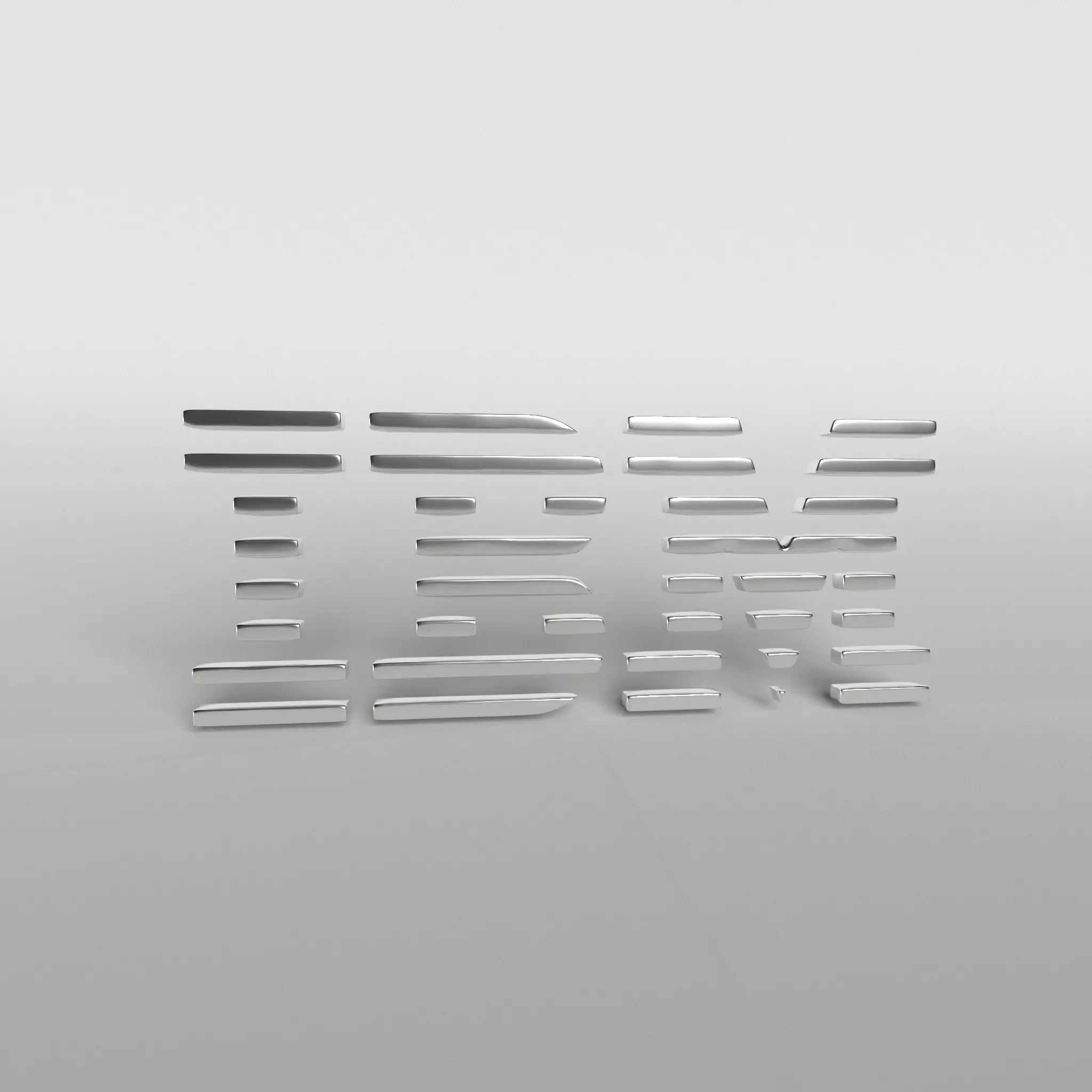 IBM Logo Version1 003 Free low-poly 3D model