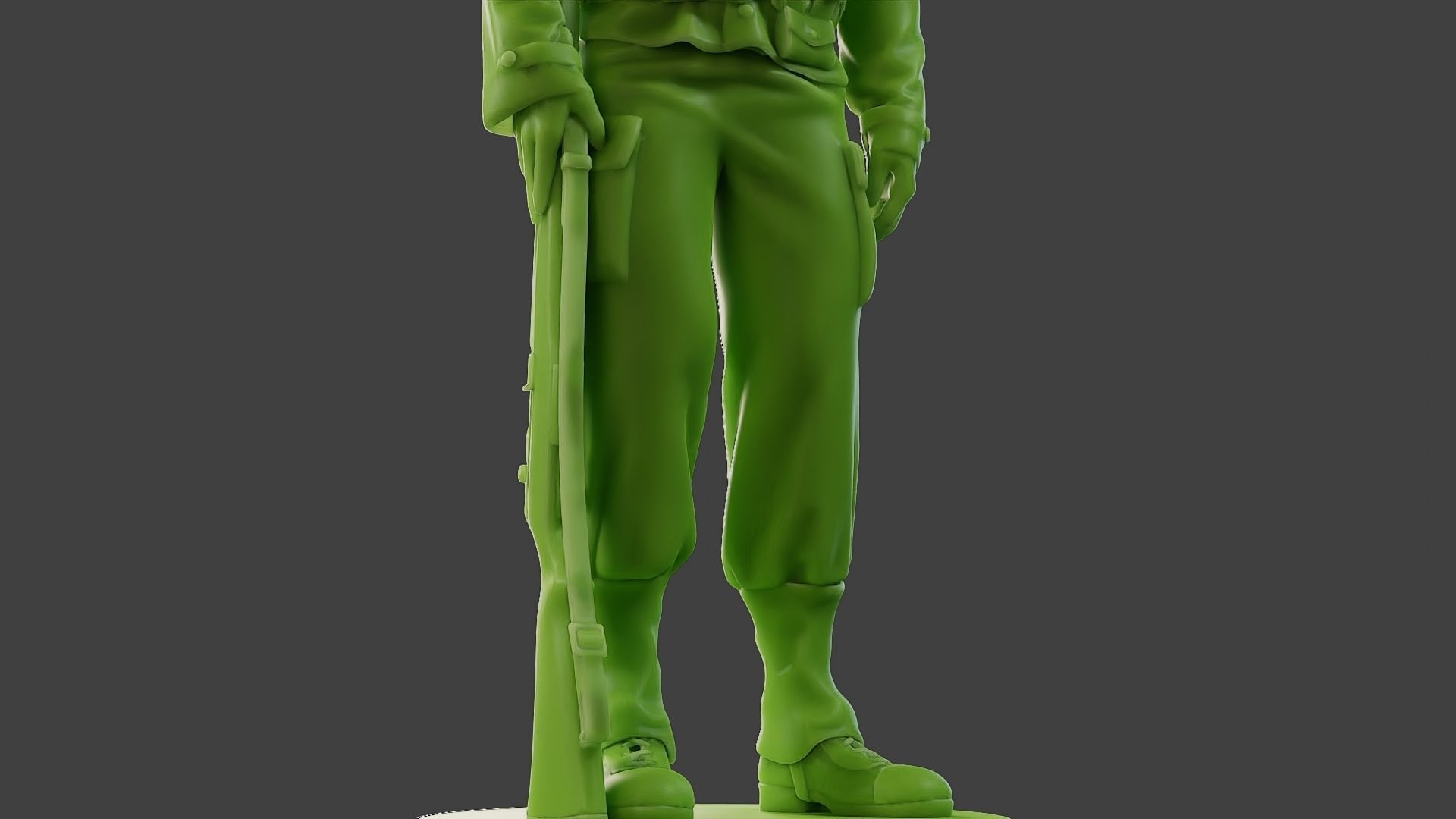 American soldier ww2 Stand A1 Free 3D print model_13