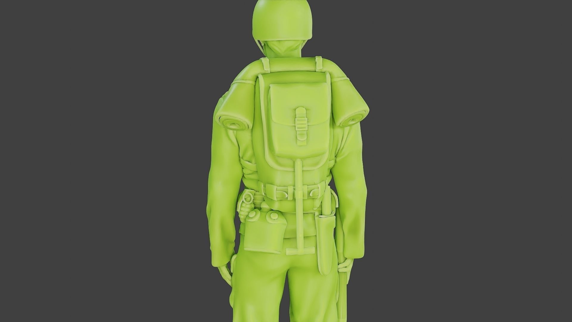 American soldier ww2 Stand A1 Free 3D print model_21