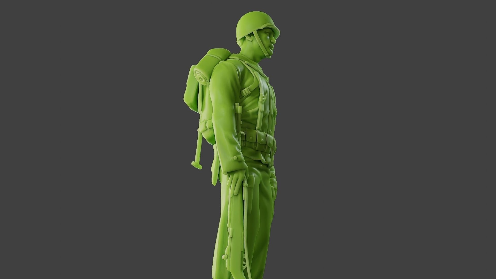 American soldier ww2 Stand A1 Free 3D print model_29