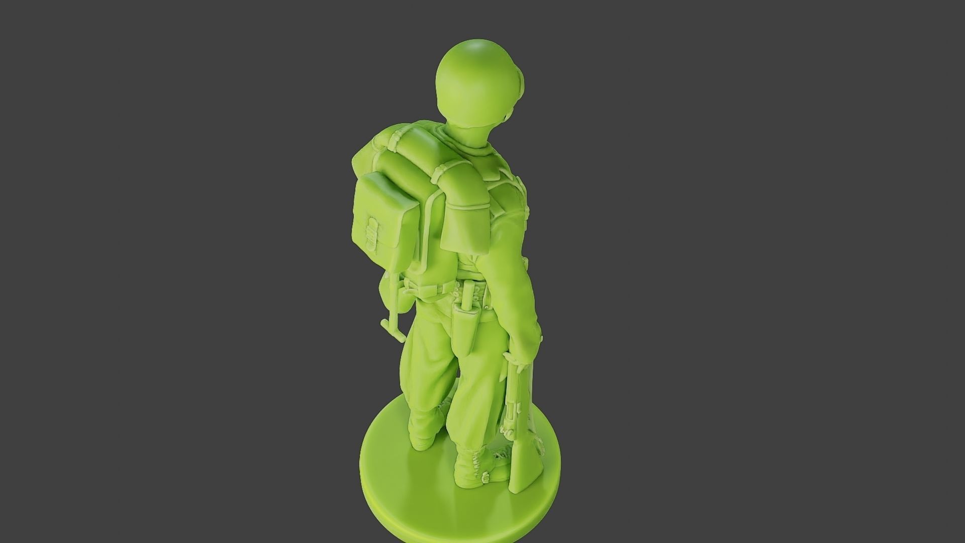 American soldier ww2 Stand A1 Free 3D print model_22