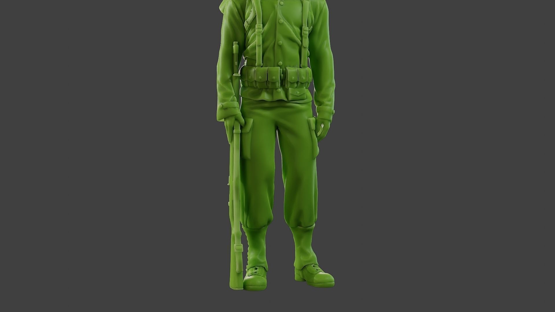 American soldier ww2 Stand A1 Free 3D print model_28