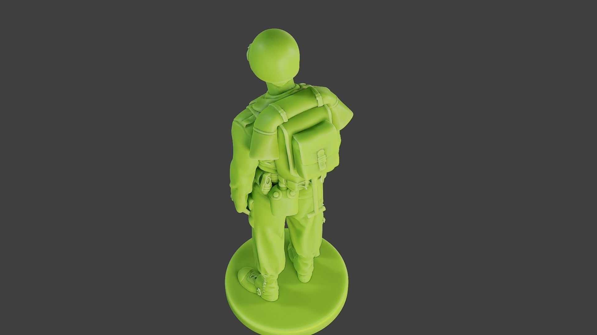 American soldier ww2 Stand A1 Free 3D print model_15