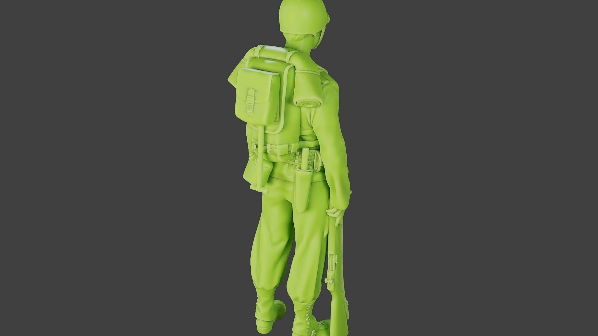 American soldier ww2 Stand A1 Free 3D print model_24