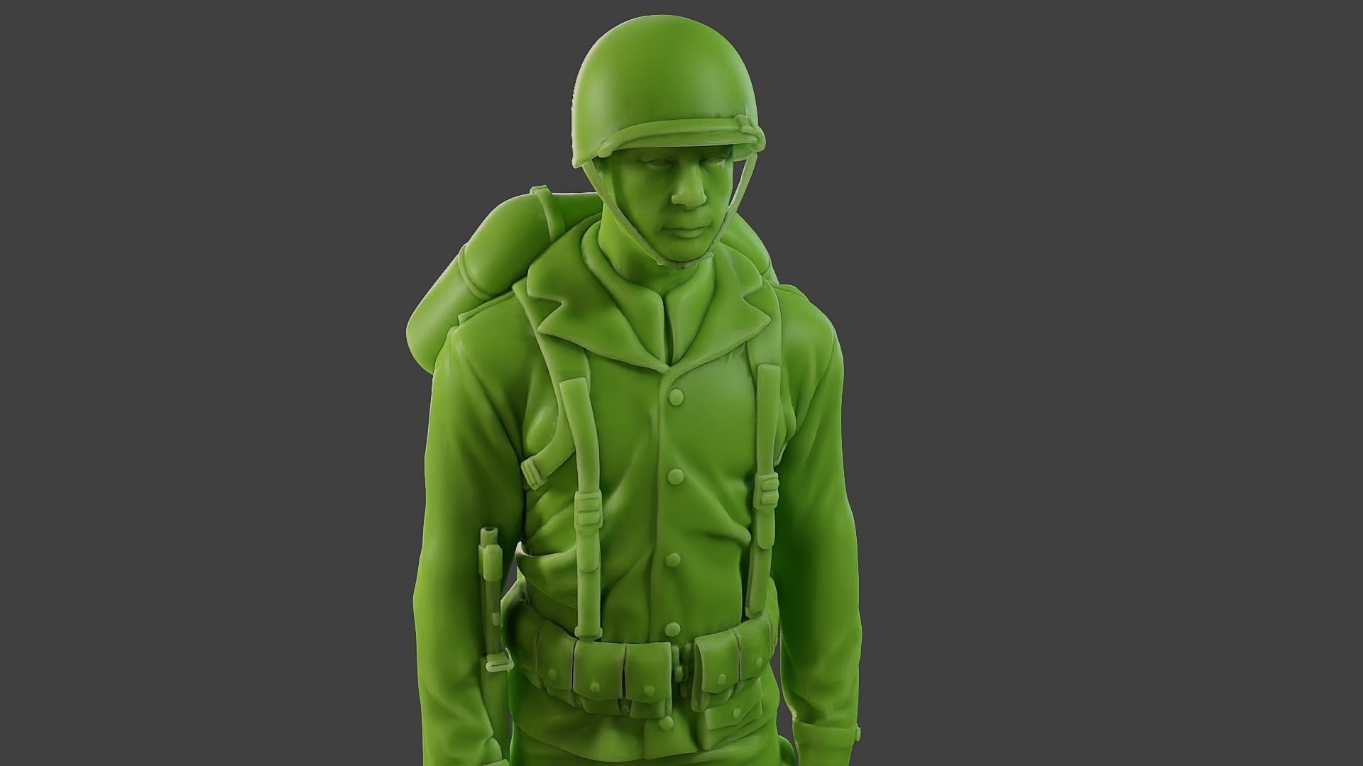 American soldier ww2 Stand A1 Free 3D print model_19