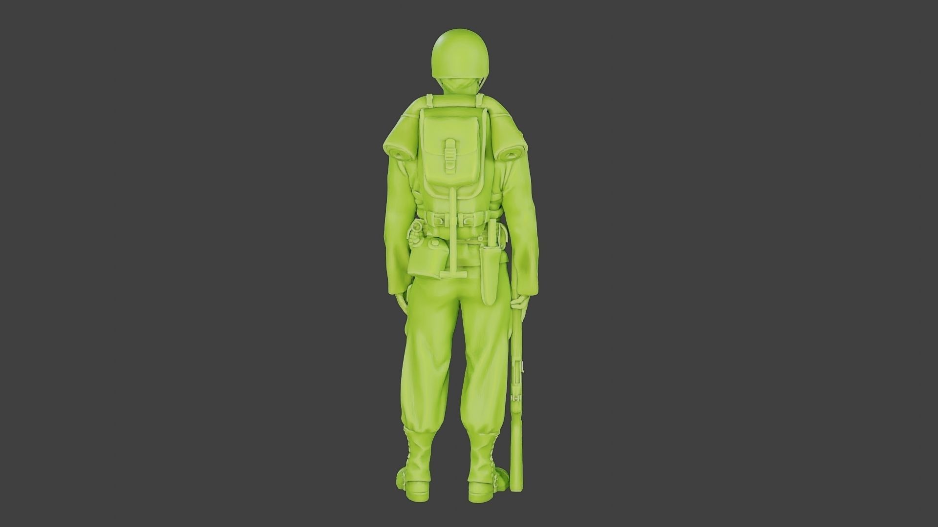 American soldier ww2 Stand A1 Free 3D print model_25