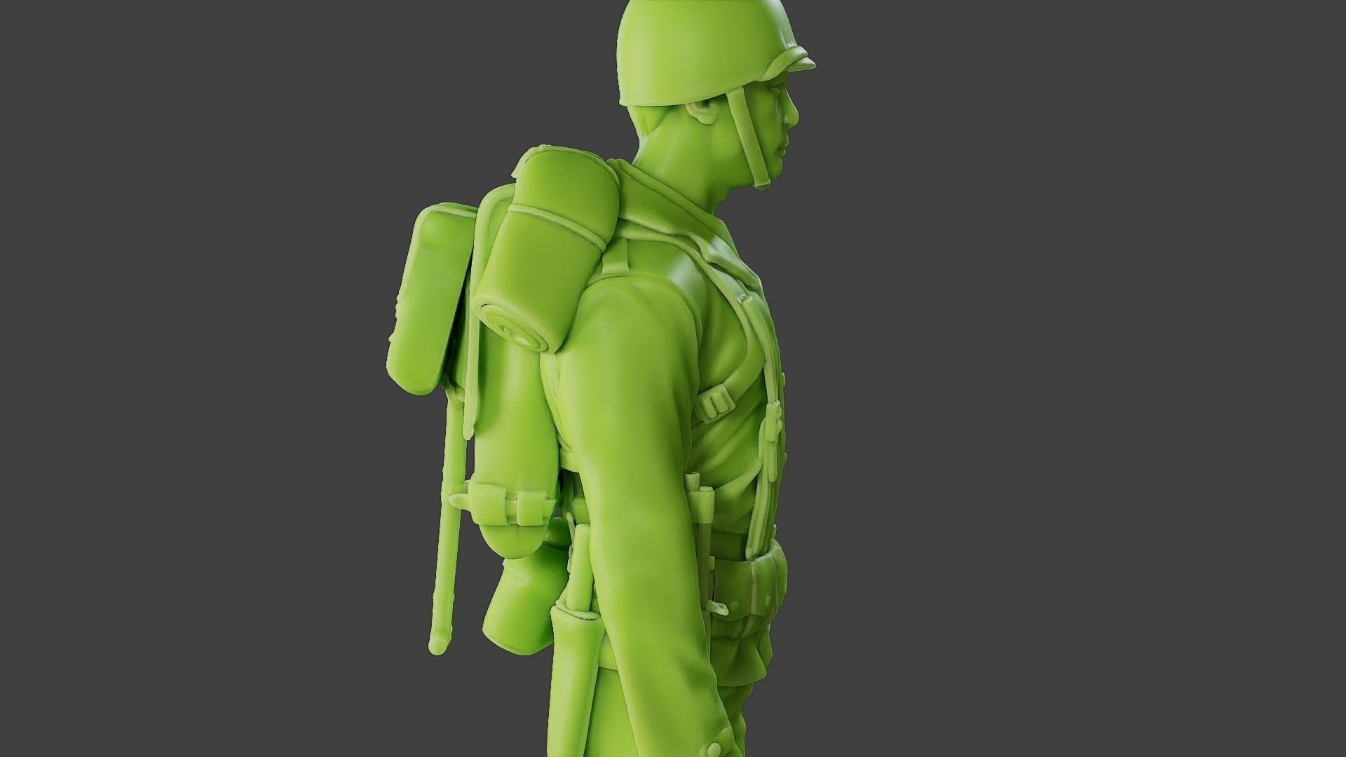 American soldier ww2 Stand A1 Free 3D print model_20
