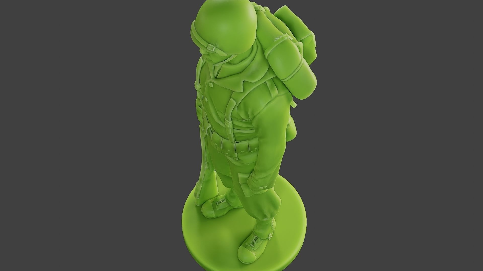 American soldier ww2 Stand A1 Free 3D print model_16